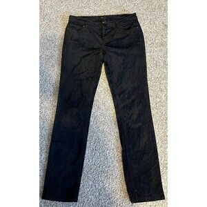 Women's White House Black Market Black Velvet Pants, Size 2